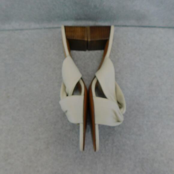 J. Jill Womens Sandal Soleil Knotted Block-Heels Bone Size 10 Shoe - Picture 6 of 9